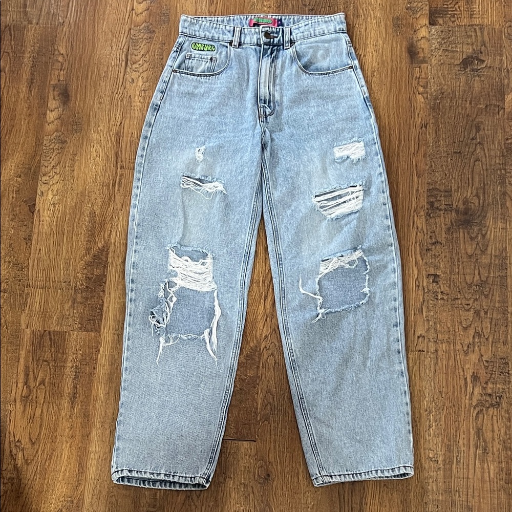 Vintage EMPYRE Tori Jeans Women’s 5 Baggy 100% Cotton Denim Y2K Skate